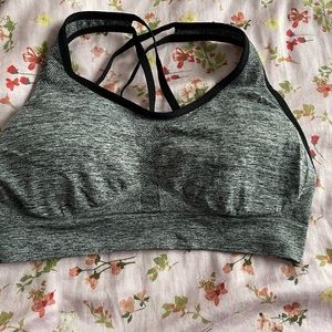 Cute gray sports bra